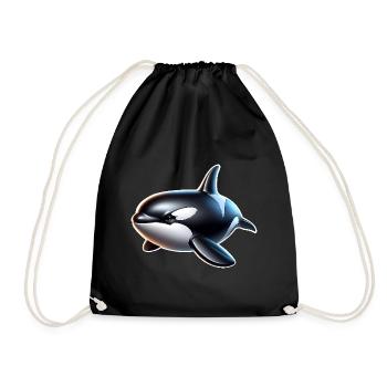Orque Épaulard - Sac de sport léger - noir - Devant