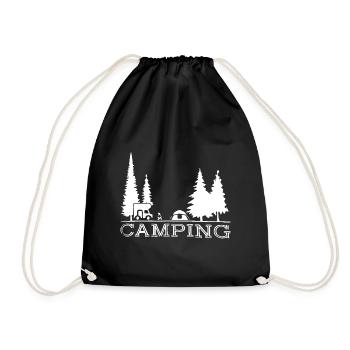 Camping Shirt - Drawstring Bag - black - Front