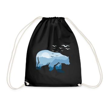 Ours Nature Nature - Sac de sport léger - noir - Devant