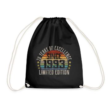 Limited Edition Since 1993 28e anniversaire cadeau - Sac de sport léger - noir - Devant