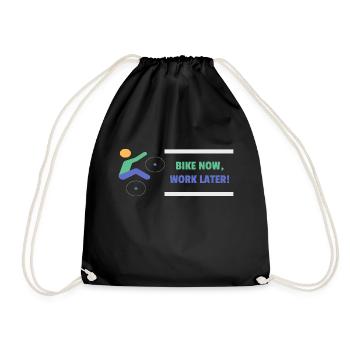bicycle - Drawstring Bag - black - Front