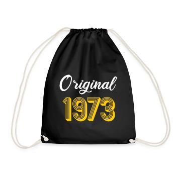 Né en 1973 Né en 1973 Cadeau Anniversaire - Sac de sport léger - noir - Devant