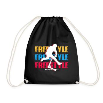 Freestyle-Roller - Turnbeutel - Schwarz - Vorne