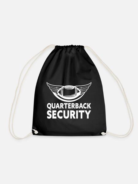 Quarterback Security Offensive Line Lineman - Turnbeutel - Schwarz