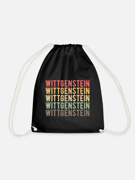 Ludwig Wittgenstein Logik Sprache Philosophie - Turnbeutel - Schwarz