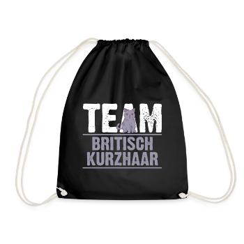 Britisch Kurzhaar Katze - Turnbeutel - Schwarz - Vorne