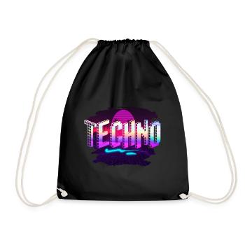 Techno - Sac de sport léger - noir - Devant