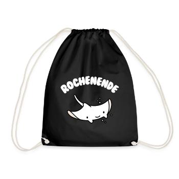 Cadeau drôle de fin de raie pour les fans de raies manta - Sac de sport léger - noir - Devant