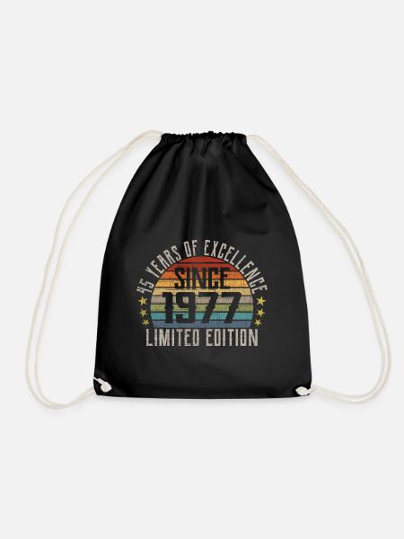 Édition limitée 1977 Cadeau pour le 45e anniversaire - Sac de sport léger - noir