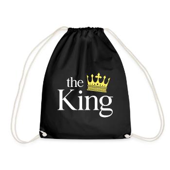 Partner Look Couple Partner Couple Couple Family - Drawstring Bag - black - Front