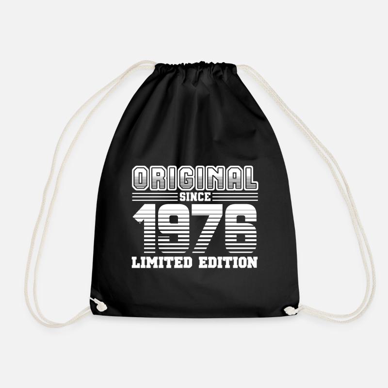 1976 - Drawstring Bag - black
