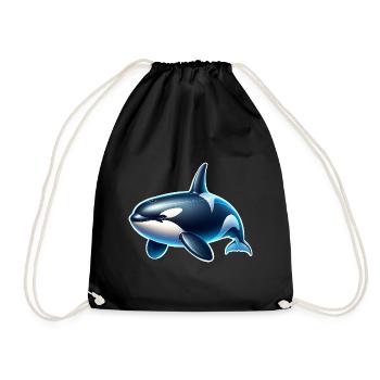 Orque Épaulard - Sac de sport léger - noir - Devant