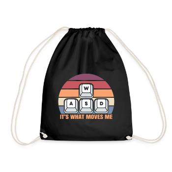 WASD It s What Moves Me - Drawstring Bag - black - Front