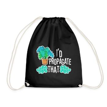 Monstera Mama - Sac de sport léger - noir - Devant