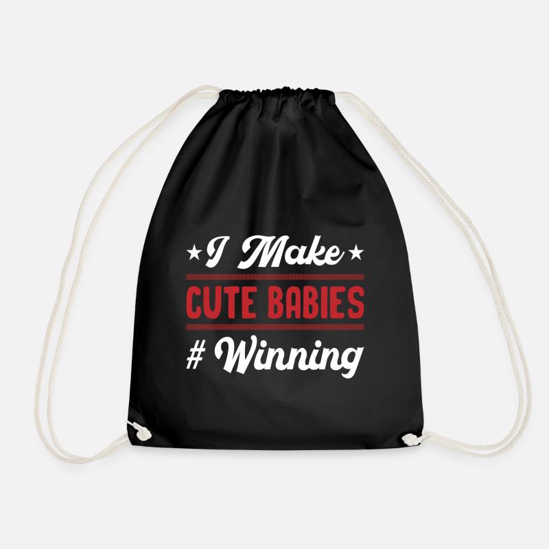 Father's Day dad dad dad dad dad dad dad - Drawstring Bag - black