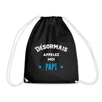 Idée D'Annonce De Grossesse - Sac de sport léger - noir - Devant