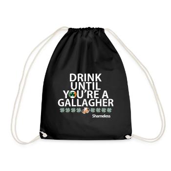 Buvez jusqu’à ce que vous re une citation sans vergogne gallagher - Sac de sport léger - noir - Devant