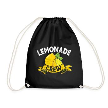 Limonade Getränk Lemonade - Turnbeutel - Schwarz - Vorne