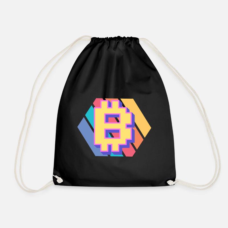 Bitcoin Crypto Btc Blockchain Lovers Crypto Tra - Drawstring Bag - black