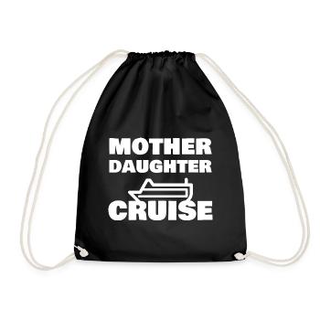 Mother Daughter Cruise Funny Family Vacation - Drawstring Bag - black - Front