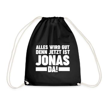 Jonas - Turnbeutel - Schwarz - Vorne