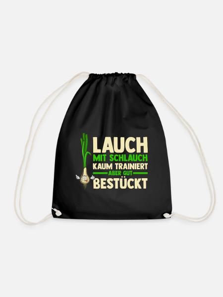 Bodybuilding Sport Fitness Lauch - Turnbeutel - Schwarz