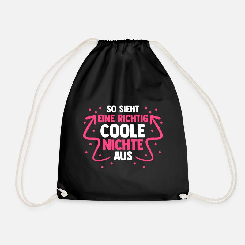 Coole Nichte - Turnbeutel - Schwarz