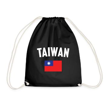 Drapeau de Taïwan - Sac de sport léger - noir - Devant