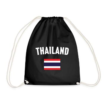 Thailand Flagge - Turnbeutel - Schwarz - Vorne