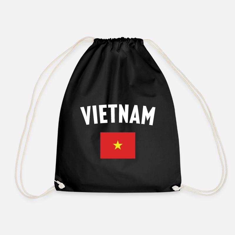Drapeau du Vietnam - Sac de sport léger - noir