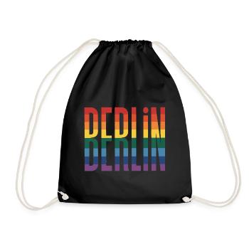 Berlin - Logo de la ville queer cool - Sac de sport léger - noir - Devant