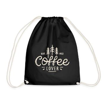 Amateur de café retro vintage aesthetic - Sac de sport léger - noir - Devant
