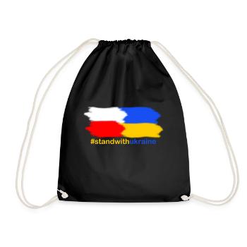 Statut auprès de l’Ukraine | | du drapeau de la Pologne Drapeau de l’Ukraine - Sac de sport léger - noir - Devant