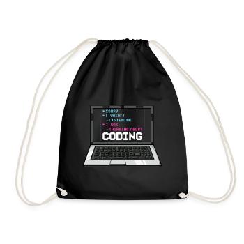 Programmeur Programmation Ordinateur Développeur Pc - Sac de sport léger - noir - Devant