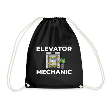 Technicien d’ascenseur Élévateur élévateur - Sac de sport léger - noir - Devant