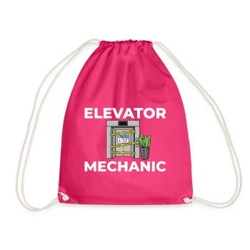 Elevator Elevator Technician Elevator Elevator - Drawstring Bag - fuchsia - Front