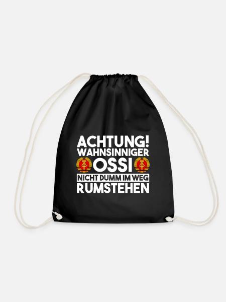 Ostdeutschland Ossi Deutschland DDR - Turnbeutel - Schwarz