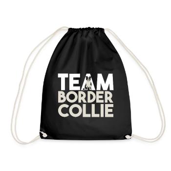 Chien Border Collie - Sac de sport léger - noir - Devant