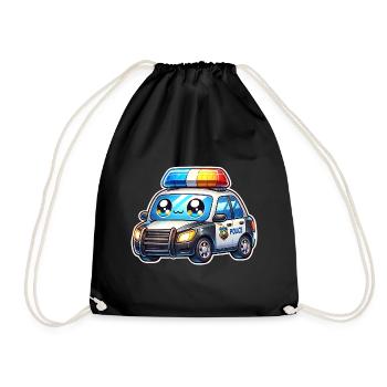 Police - Drawstring Bag - black - Front