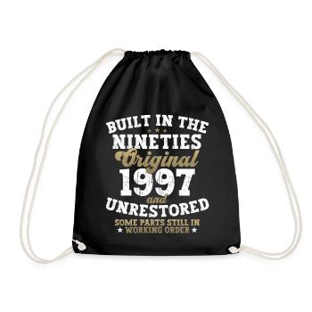 Construit dans les années quatre-vingt-dix 1997 25e anniversaire Hommes - Sac de sport léger - noir - Devant