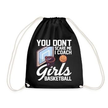 Tu ne me fais pas peur J’entraîne des filles pour des joueuses de basket-ball - Sac de sport léger - noir - Devant