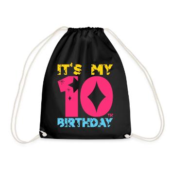 C’EST MON 10E ANNIVERSAIRE LICORNE 10E ANNIVERSAIRE - Sac de sport léger - noir - Devant