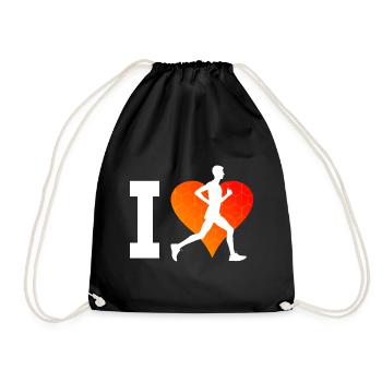 Men's Cross Country Running Running Running - Drawstring Bag - black - Front