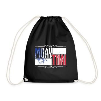 Muay Thai France - Drawstring Bag - black - Front