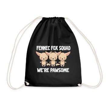 Fennec Fox Squad Pawsome Fennec Foxes Propriétaire - Sac de sport léger - noir - Devant