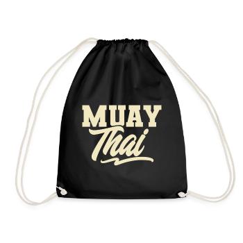 Muay Thai - Turnbeutel - Schwarz - Vorne
