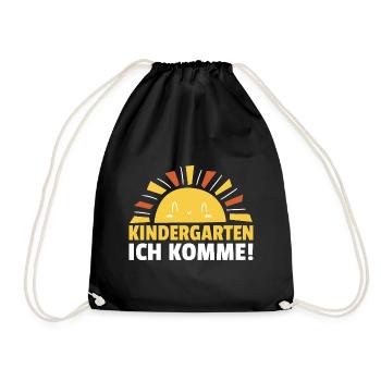 Kindergartenkind Kindergarten Start 2025 Sonne - Turnbeutel - Schwarz - Vorne