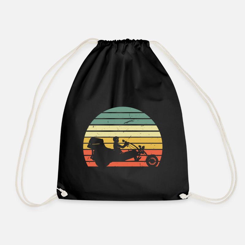 Ride Trike Retro - Drawstring Bag - black