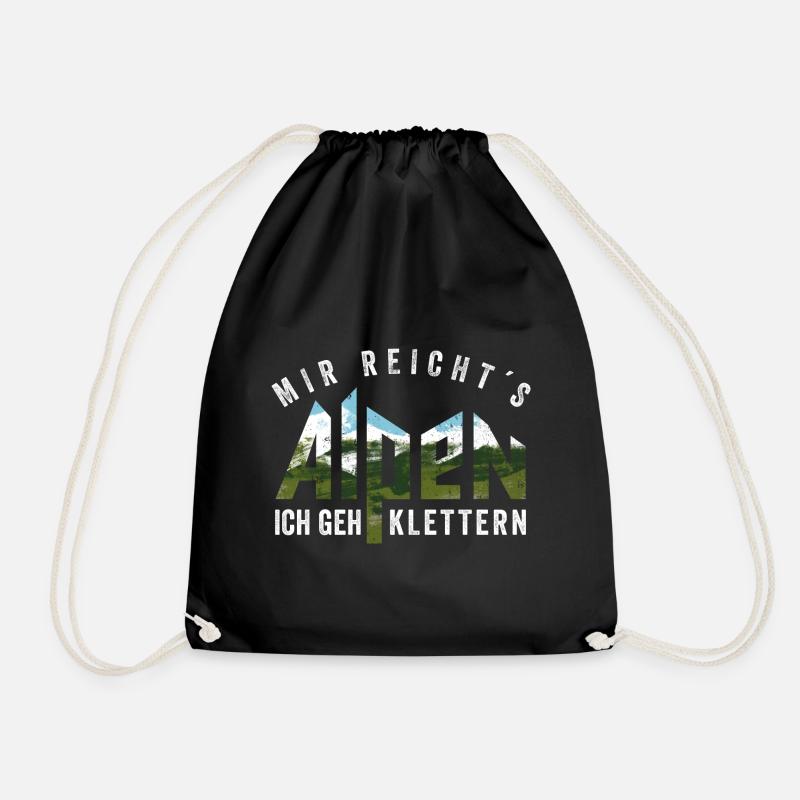 Mir reicht’s ich geh klettern - Kletterer Geschenk - Turnbeutel - Schwarz