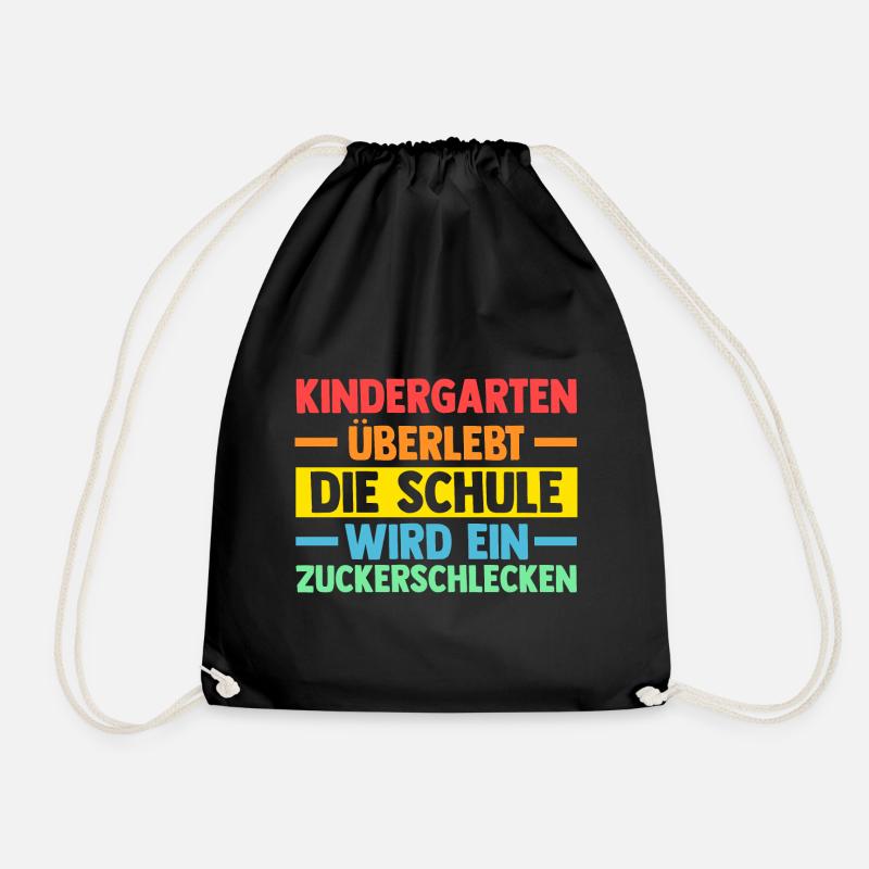Erste Klasse Einschulung Erstklässler Schulkind - Turnbeutel - Schwarz